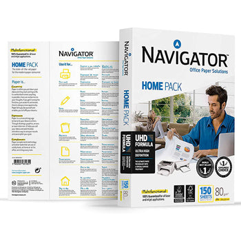 Papel 080gr Fotocopia A4 Navigator Home Pack 1x150Fls