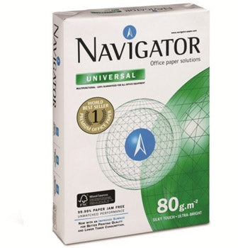Papel 080gr Fotocopia A3 Navigator Premium 5x500Fls