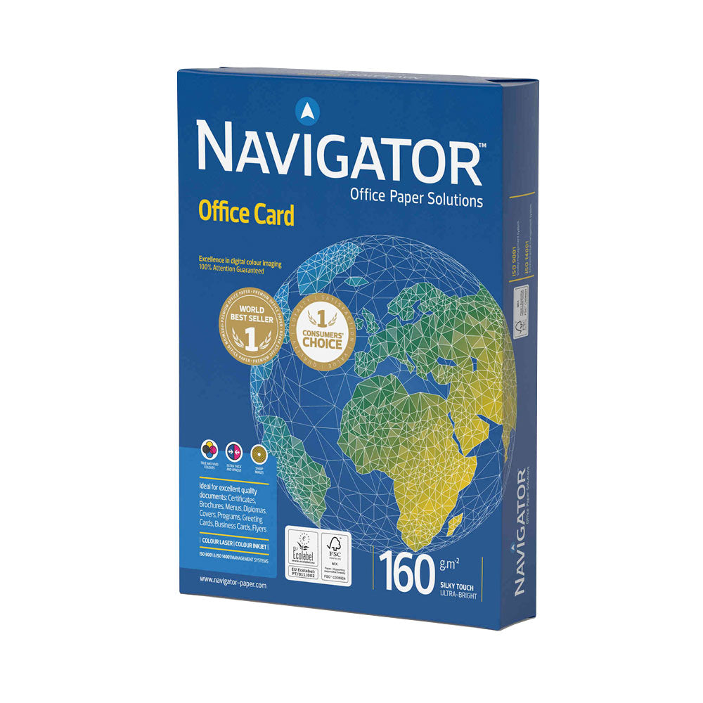 Papel 160gr Fotocopia A4 Navigator Office Card 1x250Fls