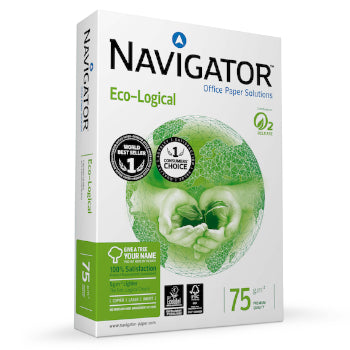 Papel 075gr Fotocopia A4 Navigator Premium Ecolog 5x500Fls