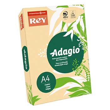 Papel Fotocopia Salmao/Beje Adagio(cd91) A4 80gr 1x500Fls