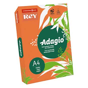 Papel Fotocopia Laranja Inten Adagio(cd21) A4 80gr 1x500Fls