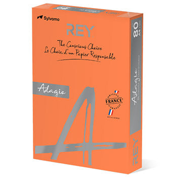 Papel Fotocopia Laranja Inten Adagio(cd21) A4 80gr 1x500Fls