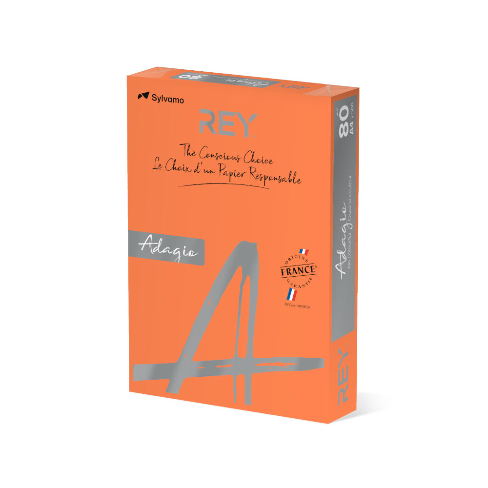 Papel Fotocopia Laranja Inten Adagio(cd21) A4 80gr 1x500Fls
