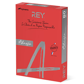 Papel Fotocopia Vermelho Intenso Adagio(cd22) A4 80gr 1x500F