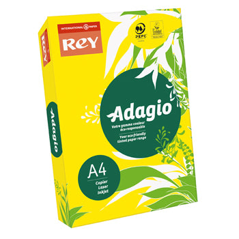 Papel Fotocopia Amarelo Fluore Adagio(cd15) A4 80gr