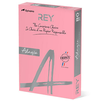 Papel Fotocopia Rosa Fluorescente Adagio A4 80gr 1x500F