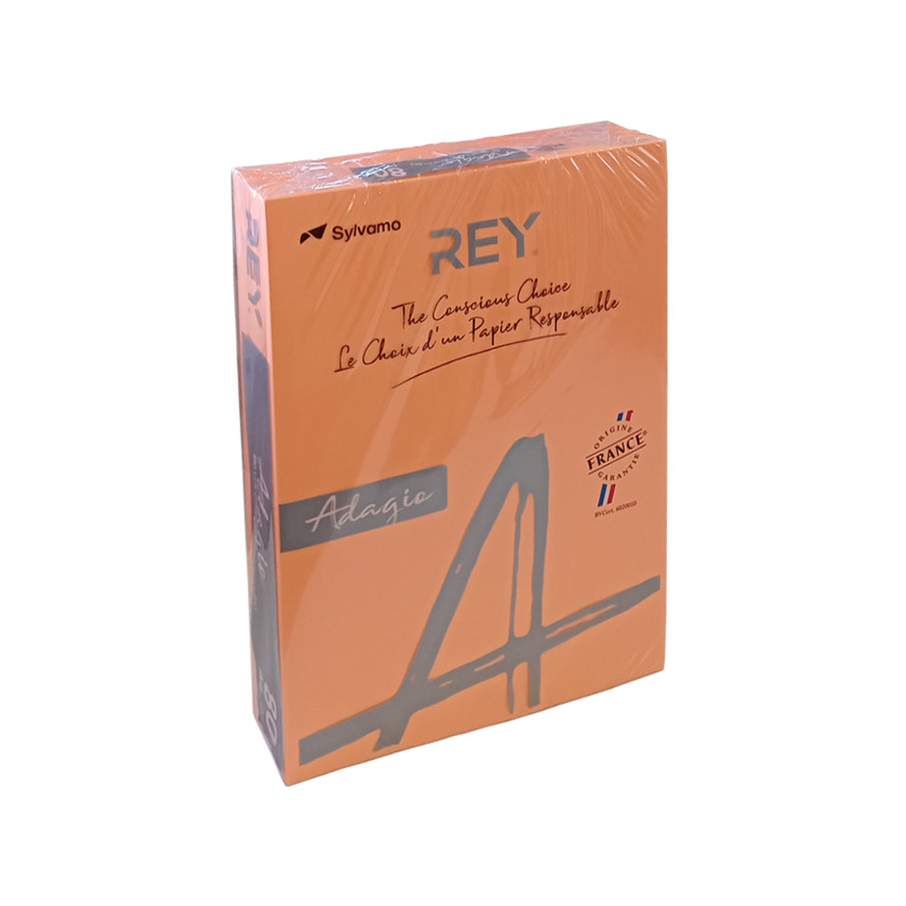 Papel Fotocopia Laranja Fluorescente Adagio A4 80gr1x500Fls