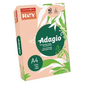 Papel Fotocopia Pessego Adagio(cd55) A4 80gr  1x500Fls