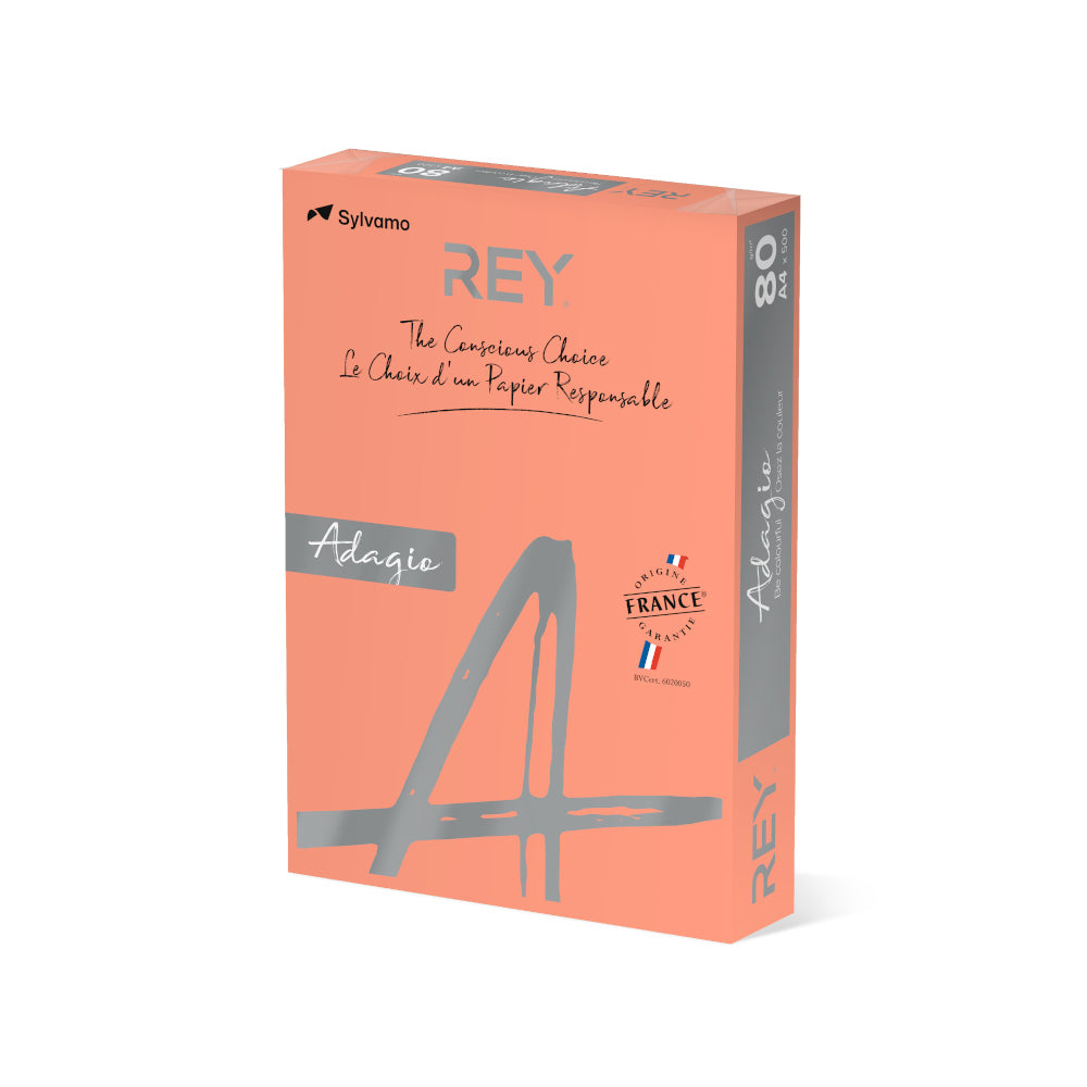Papel Fotocopia Pessego Adagio(cd55) A4 80gr  1x500Fls