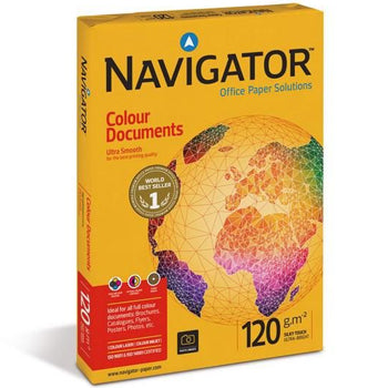 Papel 120gr Fotocopia A3 Navigator Colour Documents 4x500Fls