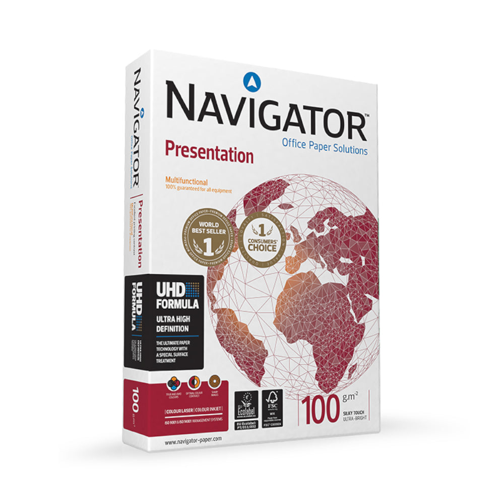 Papel 100gr Fotocopia A3 Navigator Presentation 1x500Fls