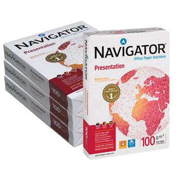 Papel 100gr Fotocopia A3 Navigator Presentation 4x500Fls