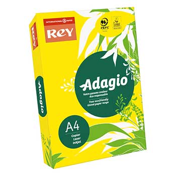 Papel Fotocopia Amarelo Intenso Adagio(cd66) A4 80gr 1x500F