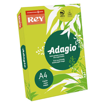 Papel Fotocopia Verde Intenso Adagio(cd52) A4 80gr  1x500Fls