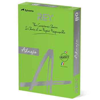 Papel Fotocopia Verde Intenso Adagio(cd52) A4 80gr  1x500Fls