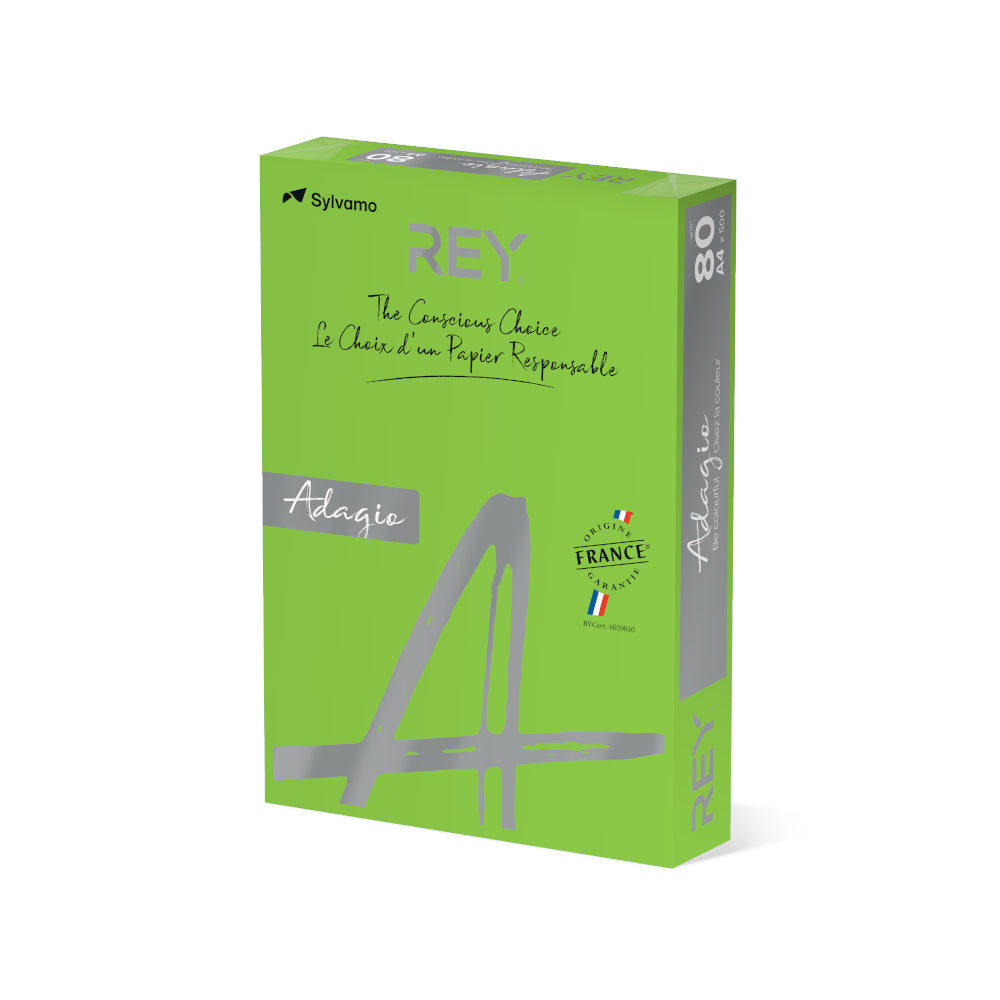 Papel Fotocopia Verde Intenso Adagio(cd52) A4 80gr  1x500Fls