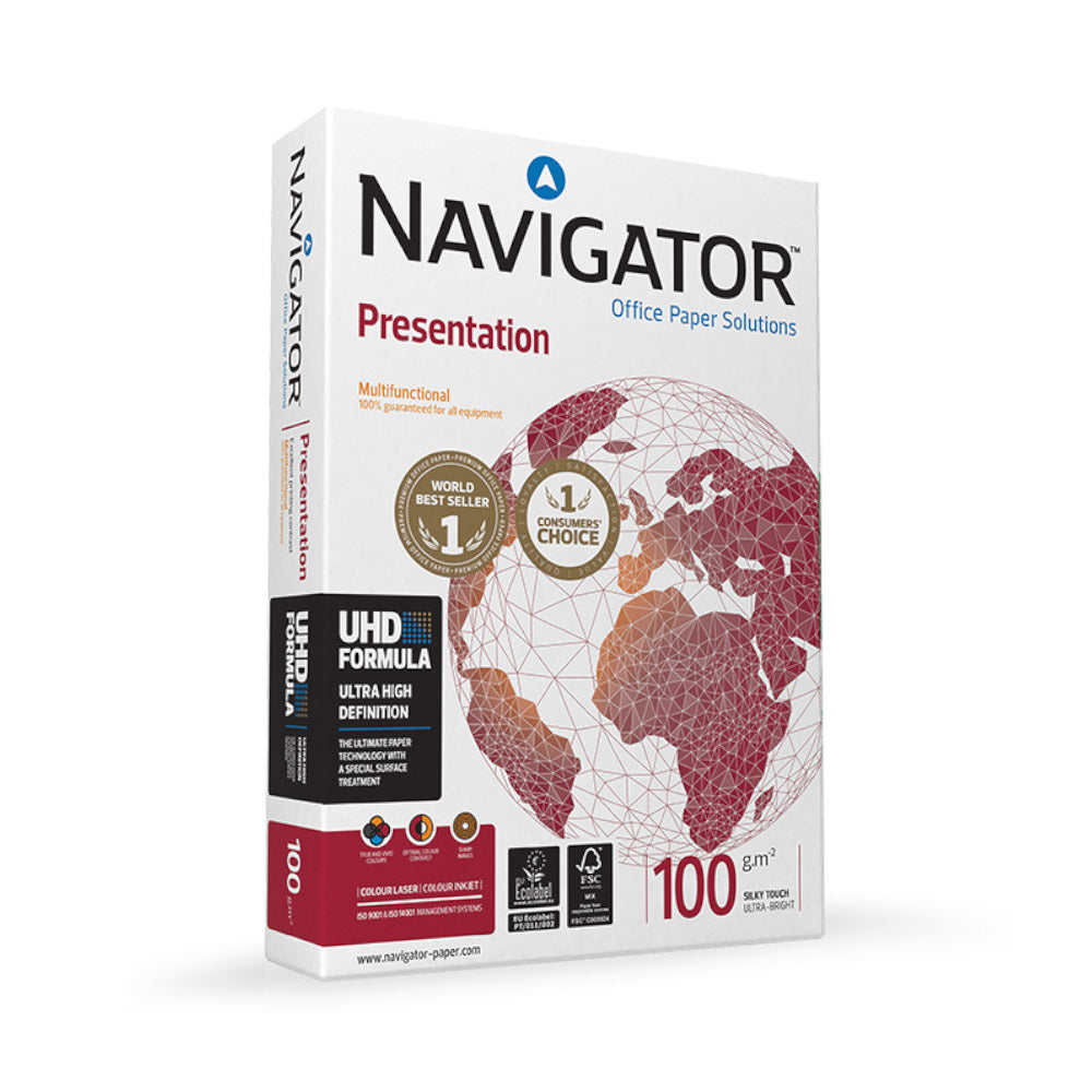 Papel 100gr Fotocopia A4 Navigator Presentation 5x500Fls