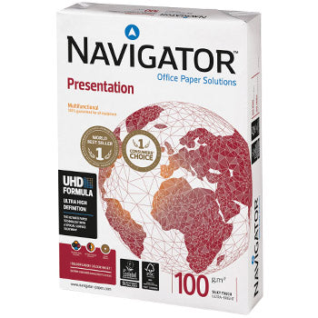 Papel 100gr Fotocopia A4 Navigator Presentation 5x500Fls