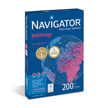 Papel 200gr Fotocopia A4 Navigator Bold Design 1x150Fls