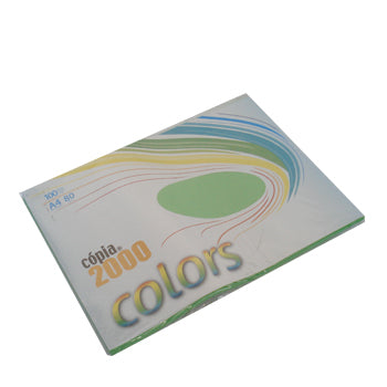 Papel Fotocopia Verde A4 80gr 100Fls