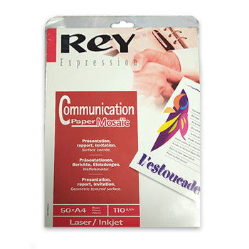 Papel 110gr Fotocopia A4 Rey Mosaic 50Fls