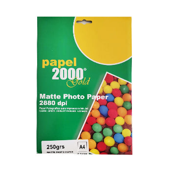 Papel A4 250g InkJet 2000 Foto Matte 20 Folhas