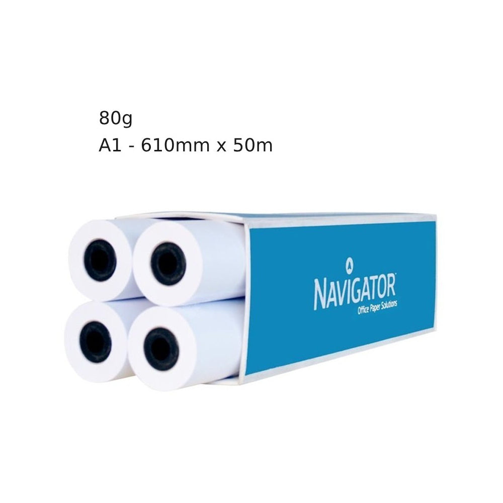 Papel 0610mmx050m 080g Navigator 4 Rolos