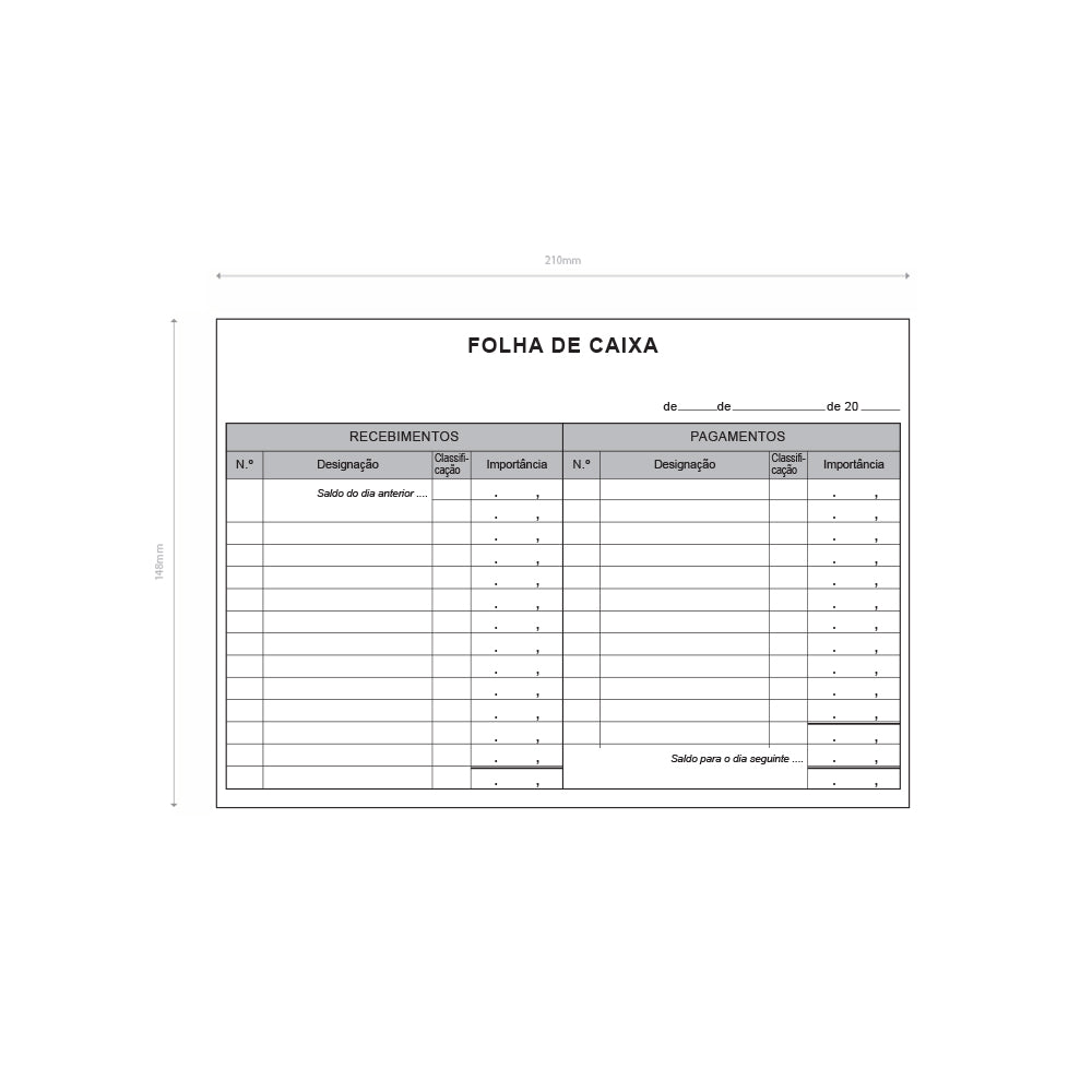 Livro Movimentos de Caixa A5 100 Folhas (62851)