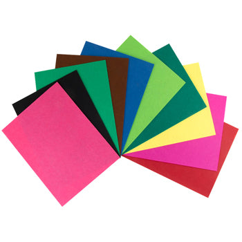 Papel de Feltro Trabalhos Manuais 210x297mm 10 Folhas