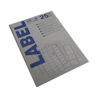 Etiquetas 096x050,8mm 25Fls InkJet Transparente Mate 250un
