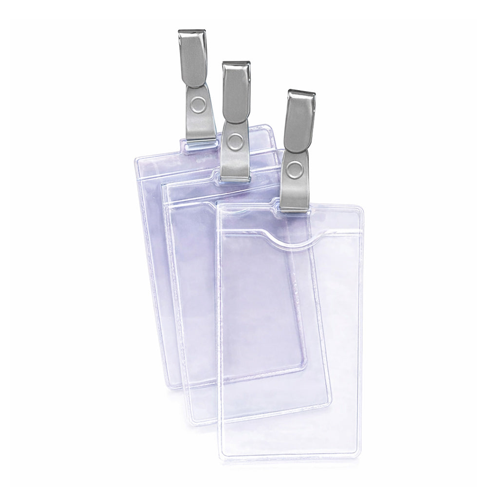 Porta-Nomes Vertical 62x108mm Mola Cinza 12un