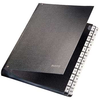 Pasta Assinaturas Leitz 5824 - A-Z Divisoes Preto
