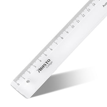 Régua Plástico Cristal 16cm Aristo Geocollege AR23017