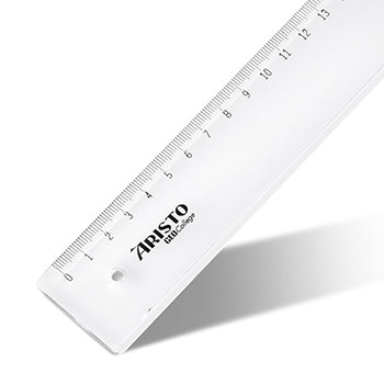 Régua Plástico Cristal 20cm Aristo Geocollege AR23022