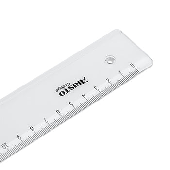 Régua Plástico Cristal 30cm Aristo Geocollege AR23030