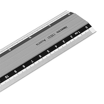 Régua Alumínio 20cm Aristo AR15021 c/Base Borracha