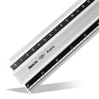 Régua Alumínio 50cm Aristo AR15051 c/Base Borracha
