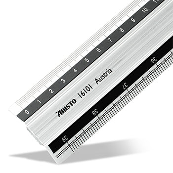 Régua Alumínio 100cm Aristo AR16101 Base Borracha