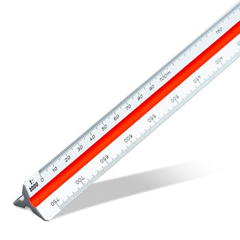 Régua Escala Triangular 30cm Aristo AR23705EB