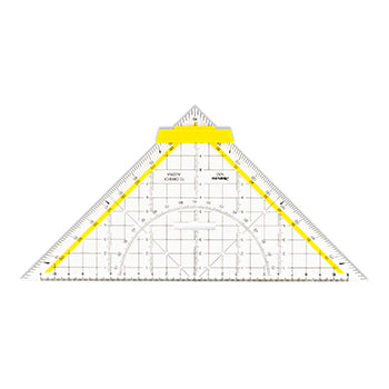 Esquadro Desenho HYP25cm Aristo AR16504 com Pega Removível