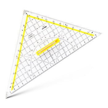 Esquadro Desenho HYP25cm Aristo AR16504 com Pega Removível