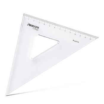 Esquadro Plástico Cristal 45G-20cm Aristo Geocollege AR23420