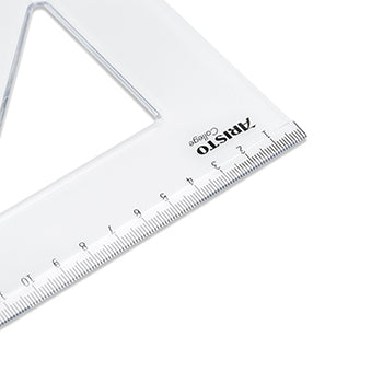 Esquadro Plástico Cristal 45G-25cm Aristo Geocollege AR23425