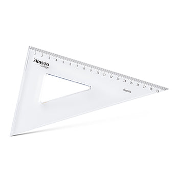 Esquadro Plástico Cristal 60G-20cm Aristo Geocollege AR23620