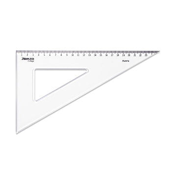 Esquadro Plástico Cristal 60G-25cm Aristo Geocollege AR23625