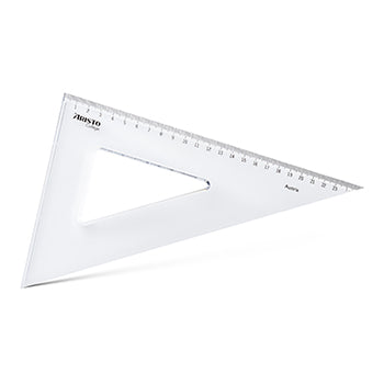 Esquadro Plástico Cristal 60G-25cm Aristo Geocollege AR23625