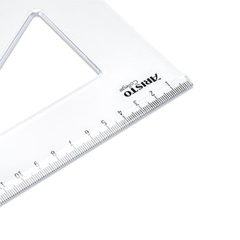 Esquadro Plástico Cristal 60G-25cm Aristo Geocollege AR23625