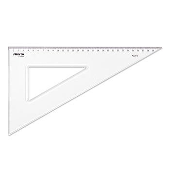 Esquadro Plástico Cristal 60G-30cm Aristo Geocollege AR23630