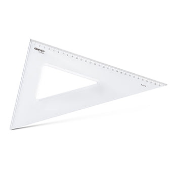 Esquadro Plástico Cristal 60G-30cm Aristo Geocollege AR23630